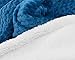 Napa Super Soft Sherpa Throw Blanket Sea Blue Chevron 50