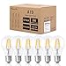 KEDSUM 6W A19 Dimmable Vintage Edison Led Bulb, 60W Incandescent Equivalent 2700K Warm White, 500LM Filament Light Bulbs for Pendant Lighting Chandeliers Ceiling Fan, Pack of 6 (Gold)