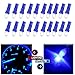 cciyu 20 Pack Blue 37 58 70 73 74 T5 Diode LED Chips Dashboard Panel Gauge Cigarette lighter Ashtray light Speedometer Odometer Tachometer Instrument Panel LED Wedge Bulbs