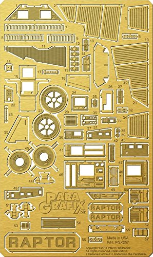 Paragrafix BSG Raptor Photoetch Set PGX207
