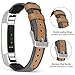 Jobese Compatible with Fitbit Alta Hr Bands for Women Men/Fitbit Alta/Fitbit Ace Band, Soft Classic Canvas Fabric Straps with Genuine Leather Compatible with Fitbit Alta Bands