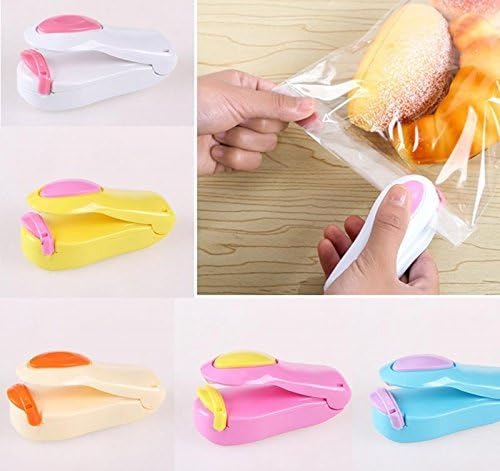 Q4U Easy Use Portable Food mini Sealer Household Sealing Machine Heat Bag Sealer Capper Food Saver Storage For Plastic Bags Package Travel Hand Pressure
