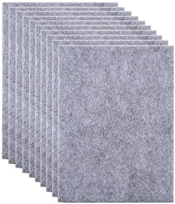 Anpatio 10pcs Furniture Feet Pads Heavy Duty Felt Pads Sheets Self Adhesive for Sofa Chair Table Legs Tile Hardwood Floor Carpet Protectors Antislip Prevent Scratches 5.9" x 7.9" Grey