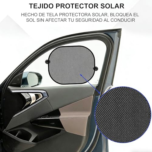 Joschapeau Parasoles de Coche, Parasol para Auto Parabrisas, Parasol Plegable para Coche 6 Piezas - Protector Parabrisas con Bolsa de Almacenamiento, Apto para todoterrenos y la mayoría de turismos