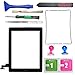 SlyPry Black Ipad 2 Digitizer Touch Screen Front Glass Assembly - Includes Home Button + Camera Holder + Frame Bezel + Preinstalled Adhesive + Cleaning Kit with Slypry Premium Tool Kit