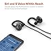 TaoTronics Bluetooth Headphones Wireless in Ear Earbuds Sports Earphones with Microphone, Black (8 Hours Playtime, Bluetooth 4.1, Hands Free Calling, Maximum Compatibility) (Red)