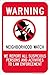 Neighborhood Watch Warning Sign | For Parking Lots, Private Property or Roadways | Weather Resistant | Aluminum & Reflective Materials | 12” x 18” | Crime Prevention