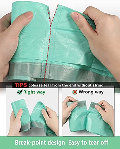 Small Trash Bags 4 Gallon Drawstring Trash Bags,AYOTEE 50 Counts Ultra Strong Unscented Garbage Bags Small Trash Bags Waste Basket Liners for Bathroom, Kitchen ,Bedroom, Office, Pet, Car