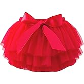 ZFZDRen 6M-3T Infant Baby Girl Tutu Skirt Toddler Girls Solid Color Tulle Skirts Birthday Outfits with Headband