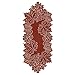 Heritage Lace Leaf 14-Inch by 36-Inch Runner, Dark Paprika
