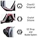 TUSA Sport Adult Visio Tri-Ex Black Series Mask and Dry Snorkel Combo, Black/Metallic Dark Red