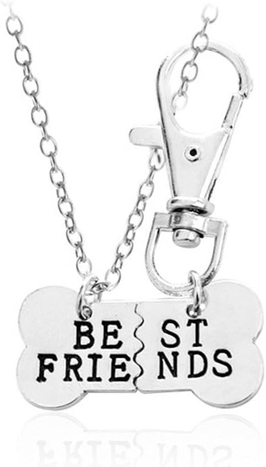 dog and human bff necklace