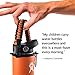 Gearproz HydroCord 1.0 Handle with Wide Mouth Ring and Carabiner, Compatible with 12-64 oz Water Bottles, Hydroflask 1.0, Iron Flask, Thermoflask & Wide Mouth 2.28