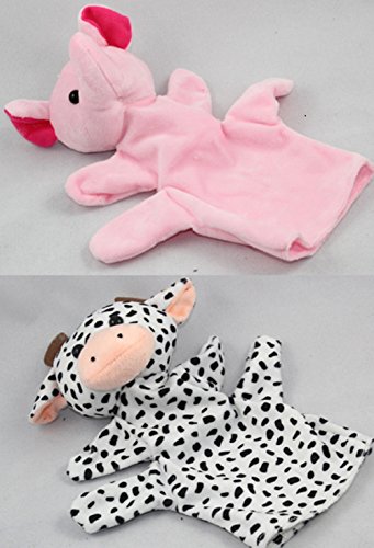 image for Yunko Zoo 10 Set Animals Set Sock Glove Soft Cute Hand Finger Puppets 