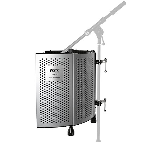 image for LyxPro VRI-10 Portable Adjustable Sound Absorbing Vocal Recording Pane