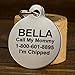 If It Barks - Engraved Pet ID Tags for Dogs - Personalized Stainless Steel Identification Tags - Custom Name Tag Attachment - Made in USA, I'm Deaf