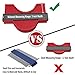 10 Inch Widen Contour Gauge Duplicator, Contour Tool Profile Guide for Woodworking Project Copy Layout Shape and Tracing Pipe Tile Cutting Measuring Tool, Extra Measure Depth (Red)