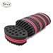 HALLO Big Holes Hair Twist Sponge Brush for Dreads Locking Coil Afro Curl for Hair Styling (5 Packs)