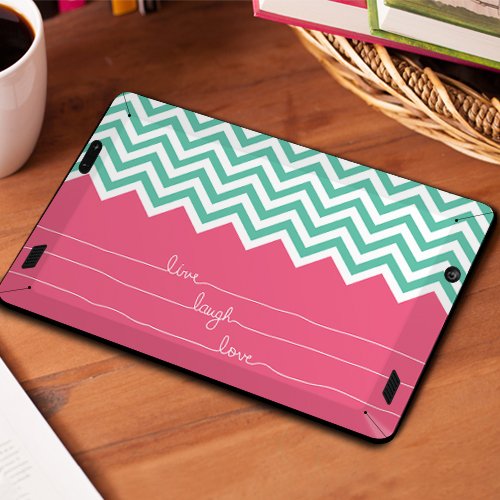 All New Kindle Fire HD Decal/Skin Kit, Live Laugh Love (will not fit prior generation HD or HDX models)