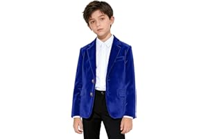 Lycody Boys Velvet Blazer Kid Toddler Tuxedo Suit Jacket