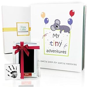 First 5 Years Baby Memory Book + Clean-Touch Ink Pad + Gift Box. Record Your Girl or Boy Photos & Milestones. Keepsake…