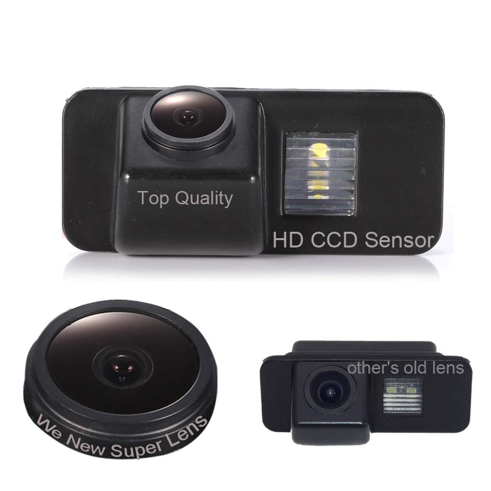 Super Starlight pro Definition Vehicle Camera 170 Wide Angle Universal Night Vision Rear View Camera IP68 Reverse Camera for Ford Mondeo BA7 ab 2007 / Focus II Facelift C/Kuga ab 2008/ S-Max ab 2006