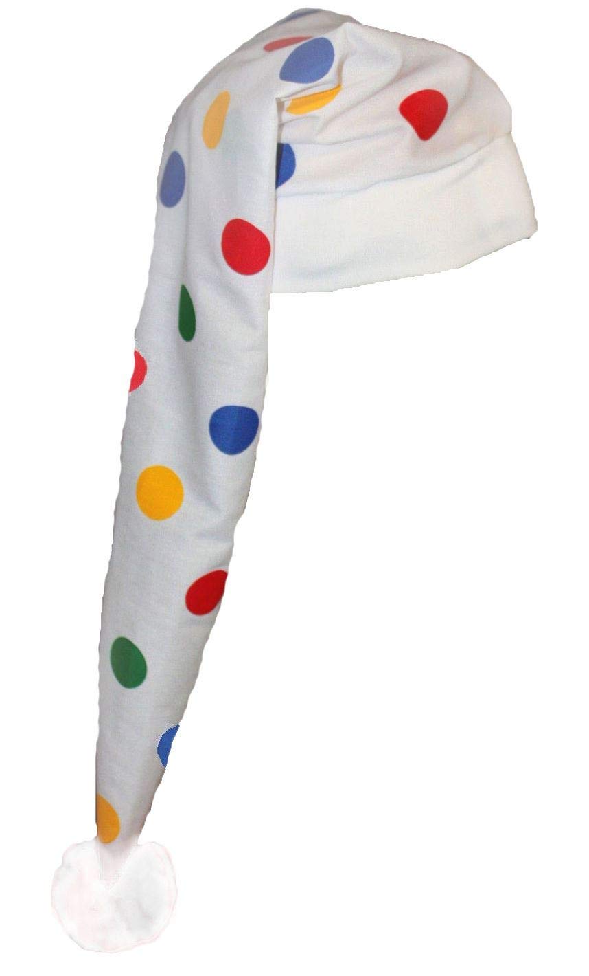 The Dragons Den Adults Multicoloured Polka Dot Victorian Night Cap Fancy Dress Novelty Hat [Adults Size]