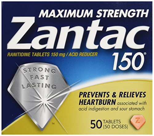 Zantac 150 Maximum Strength Tablets Original, 50 Count