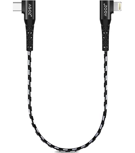 Cable USB C Vers Lightning UGREEN Câble Lightning USB C Coudé 90 Degrés Certification Fi Nylon Tressé Power Delivery Cable Iphone Usb C