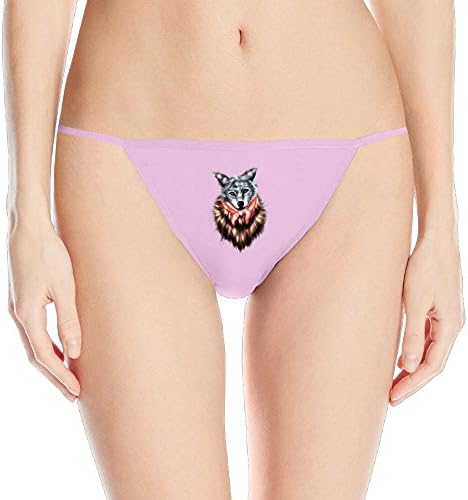 Duola Women Cute Baby Wolf Comfortable Thongs SizeS Pink