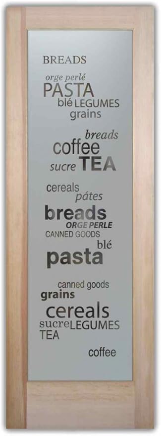 Pantry Door Sans Soucie Etched Glass Interior Door Doug Fir