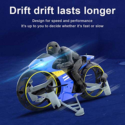 3T6B 2.4Ghz Mini Drone, Land and air Amphibious Remote Control Motorcycle Aircraft, Children Flying Toys - Thumbnail 2