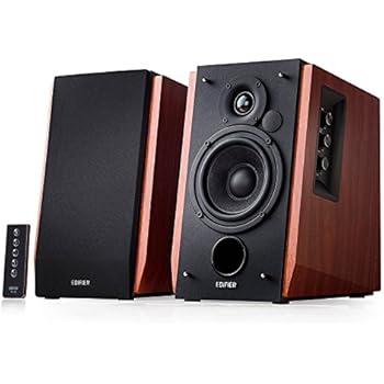 Edifier R1700BT Bluetooth Bookshelf Speakers - Active Near-field Studio Monitors - Powered Speakers 2.0 Setup Wooden Enclosure - 66w RMS