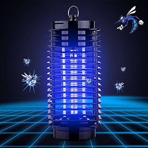Mosquito Zapper, Zeeneek Electronic Mosquito Killer Lamp with Retractable Hook for Standing or Hanging Indoor and Outdoor Use, Effective Bug Zapper Trap Insect Killer, Automatic Killing Flying Pests