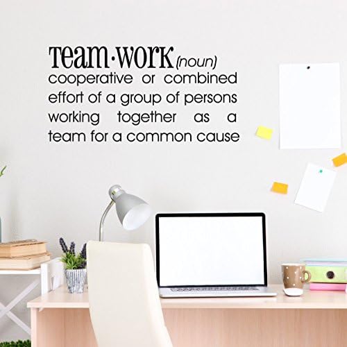 Teamwork Definition Inspirational Wall Art - Office Wall Sticker Inspirational Quote Wall Art