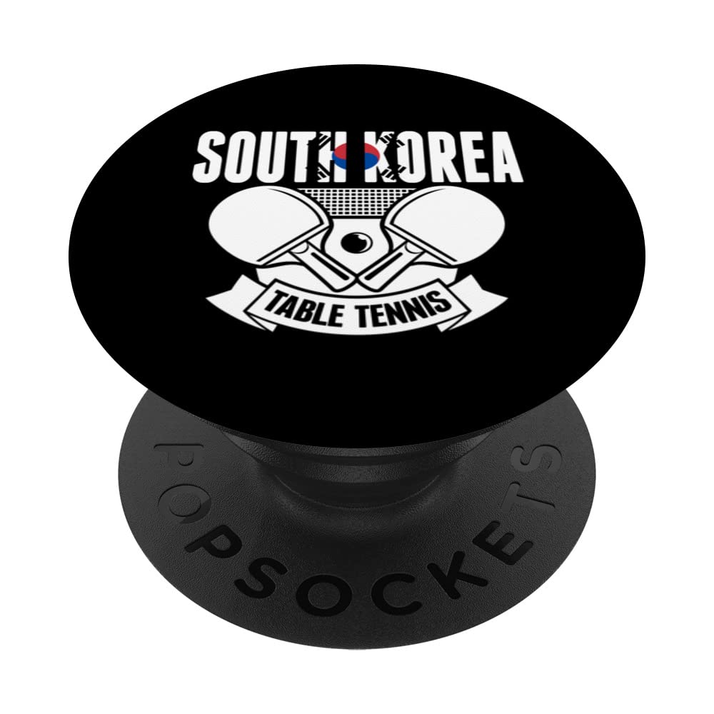 South Korea Ping Pong Lovers Korean Table Tennis Supporters PopSockets Swappable PopGrip