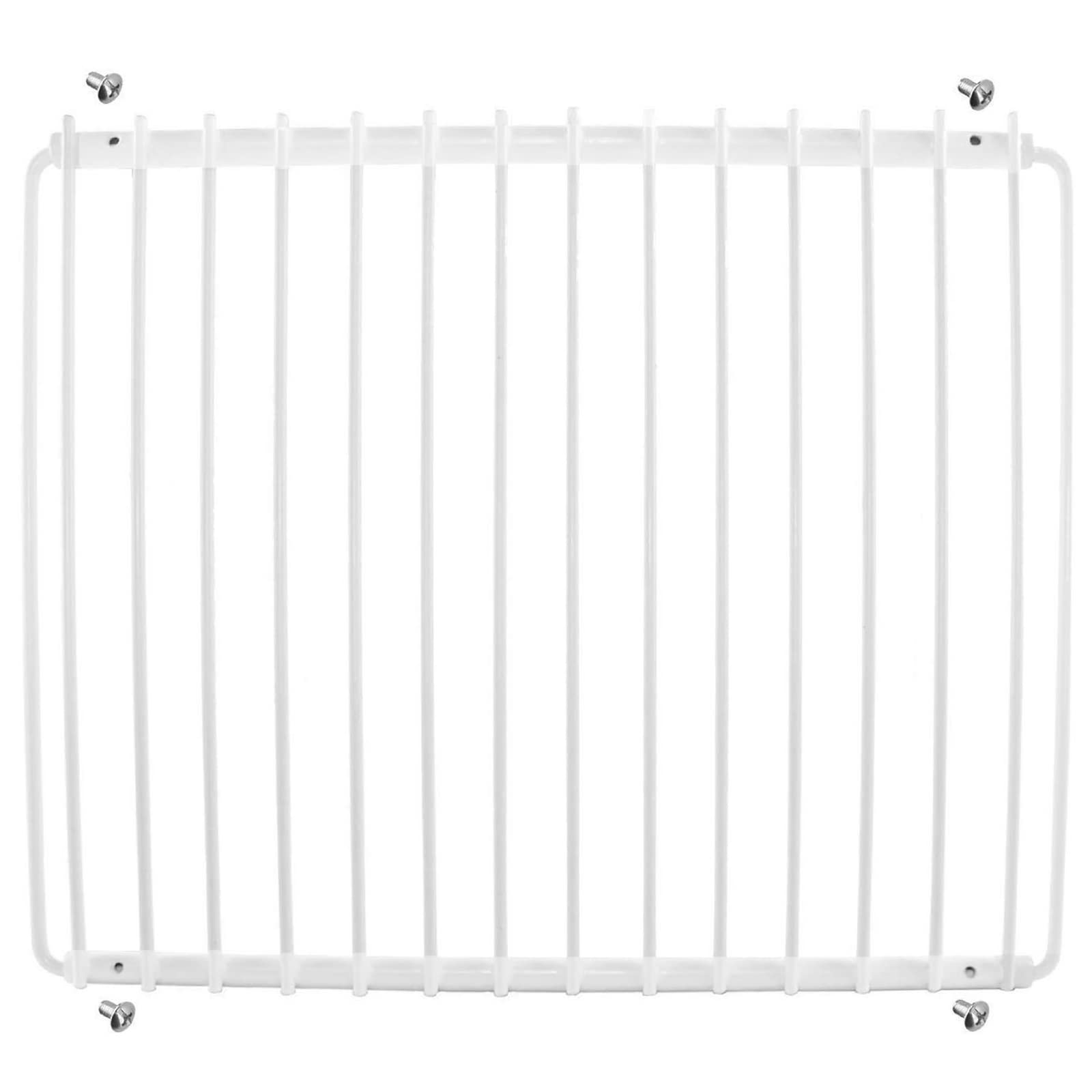 Spares2go Universal Fridge Shelf Refrigerator Freezer Adjustable, Plastic Coated, Extendable Arms (White)