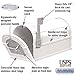 Salsbury Industries 4855E-WHS Eagle Rural Mailbox, White/Silver