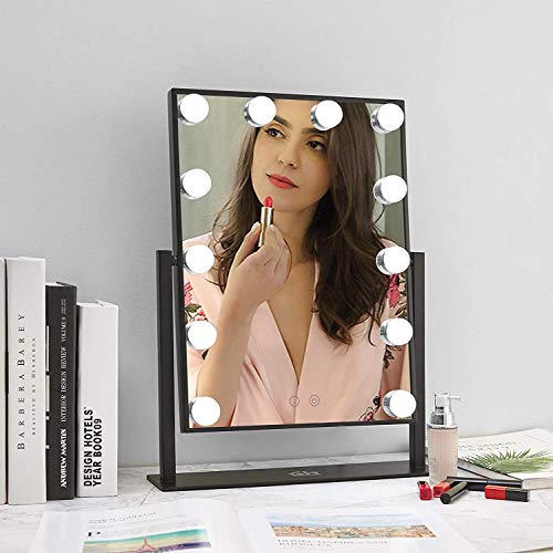 GeekHouse Lighted Vanity Mirror Hollywood Style Makeup Tabletops, Large