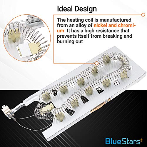 3387747 & 279973 Dryer Heating Element With Dryer Thermal Cutoff Fuse