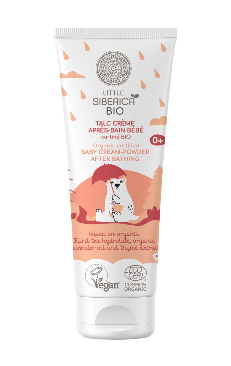 Natura Siberica Little Siberica. Organic Certified Baby Cream-Powder After Bathing, 75 ml