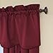 Eclipse Canova Blackout Thermaback Window Valance Curtains for Kitchen or Bathroom, 42