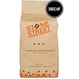 ESPRESSO DECAFFEINATO Decaf Whole Bean Coffee | 5 LB Bulk Bag | Medium Roast | Thick Italian Style Crema, Big Body, & Strong Chocolate Finish