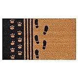 Home and More Man's Best Friend 17"x29" Coir with Vinyl Backing Doormat