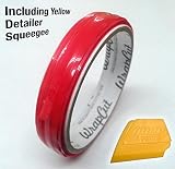 VViViD Wrap Cut 32ft (10M) Knifeless Vinyl Wrap Edge Cutting Detailer Tape Including Yellow Detailer Squeegee