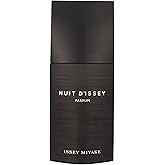 Issey Miyake Nuit d'Issey Parfum Spray - Fragrance for Men - Leathery, Woody, Intense - With Notes of Grapefruit, Vanilla, Tonka Bean & Leather Accord - 4.2 oz