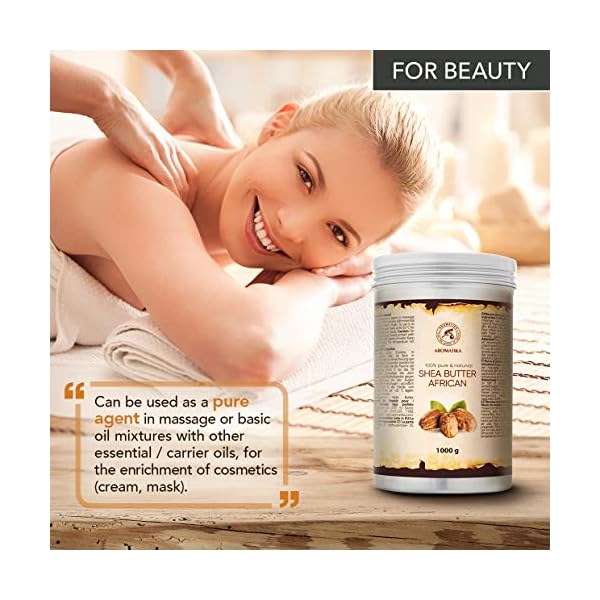 Unrefined-Shea-Butter-1000g-Cold-Pressed-Africa-Ghana-100-Pure-Natural-Shea-Butter-Body-Butter-Unrefined-Raw-Intensive-Care-for-the-Face-Body-Hair Unrefined Shea Butter 1000g - Cold Pressed - Africa - Ghana - 100% Pure & Natural Shea Butter Body Butter - Unrefined…