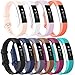 Vancle for Fitbit Alta HR Bands/Ace Bands and Alta Bands, Classic Accessory Alta HR and Alta Bands Replacement Wristbands for Fitbit Ace/Alta and Alta HR (10PCs, Small)