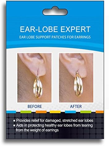 5 Months Supply EAR-LOBE EXPERT 175 Days Supply Invisible Earring Support Patches, 350-count Boxes
