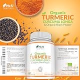 Nu U Nutrition Organic Turmeric Curcumin 600mg with Black Pepper 365 Veg Caps view 11